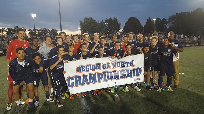 The Washington-Lee boys’ soccer team won its first region championship since 1972 with a 3-0 victory over Yorktown on Monday.