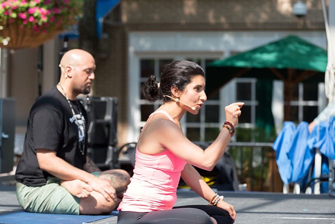 Maryam Ovissi taught her first yoga class at the YMCA of Reston. She now has Beloved Yoga studios in Reston and Great Falls. Ovissi founded the annual yoga festival that will take place this Sunday in Reston.
