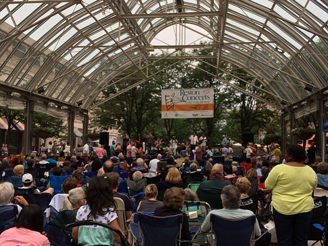 The Reston Town Center pavilion was filled with guests who enjoyed the sound and soul of David Akers and the Soul Shakers.  

