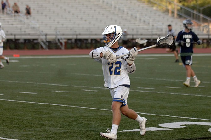 Robinson freshman Declan Connolly had three goals and four assists during the Rams’ 14-3 win over Colonial Forge on Tuesday in the 6A state semifinals.