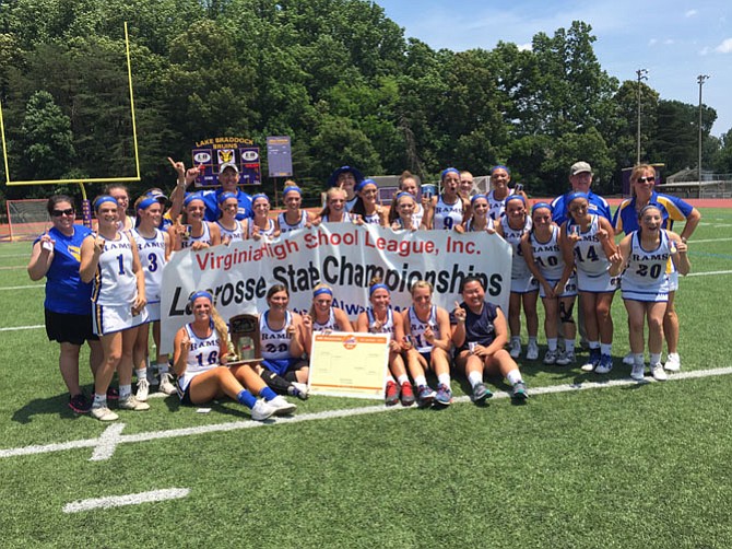 The Robinson girls’ lacrosse team repeated as state champion with a 13-9 victory over Woodson on Saturday at Lake Braddock Secondary School.