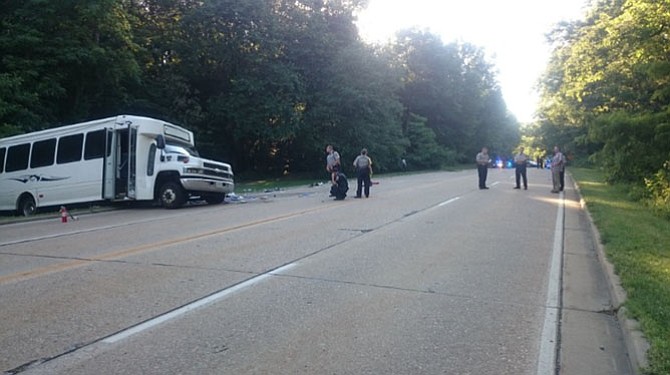 One person is dead and 17 are injured after a shuttle bus collided with another vehicle on the George Washington Parkway around 5 p.m. on June 14.