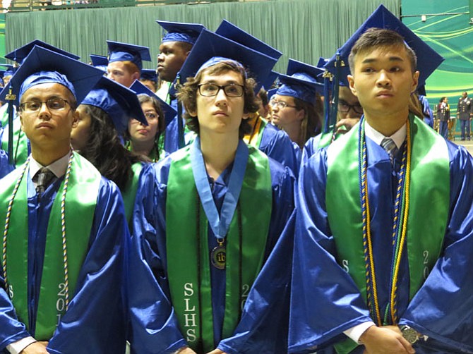 Mark-Christian Dasig Laquindanum, Omar Laouini-De La Pena and Andy Ngan Lao enjoy their front row perspective to the rest of their lives.
