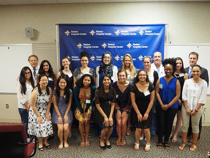 Reston Hospital scholarship winners.
