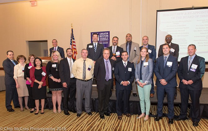 New Members of the 2016-2017 Greater Reston Chamber of Commerce Board. 
