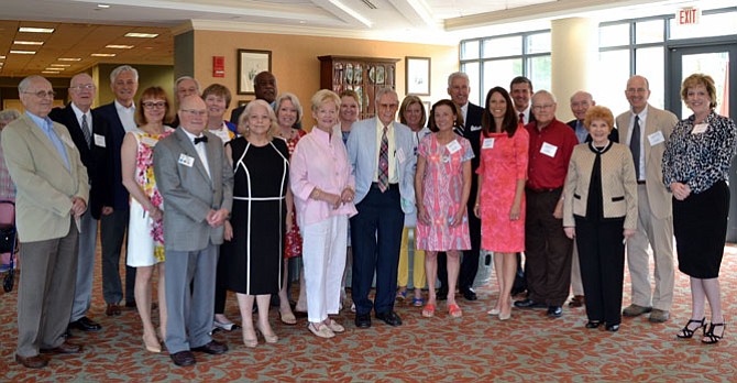 Current and past board members for Senior Services of Alexandria gather for a photo at the SSA annual luncheon June 22 at Goodwin House. 
