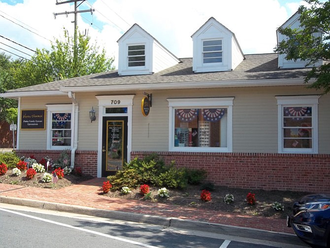 Dr. Finley Family Eye Care, 709 Pine Street, won the “Most Patriotic” award in Herndon’s annual Patriot Challenge businesses decoration contest.
