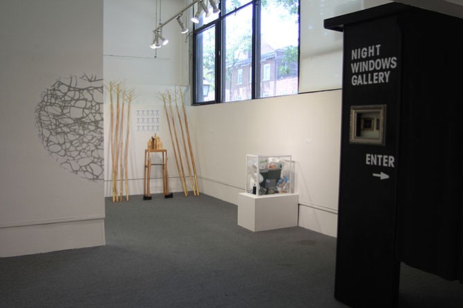 ”Not a Box” exhibit is on display in the Art League Gallery until July 31.