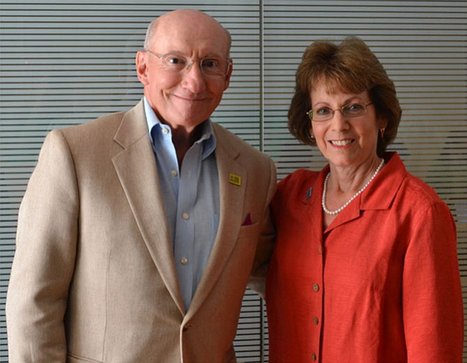 SSA Chair Elect and Meals on Wheels Volunteer Gerry Cooper with Meals on Wheels America President and CEO Ellie Hollander.
