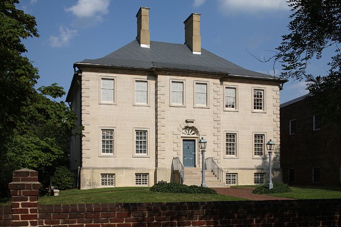  John Carlyle built the Carlyle mansion for his wife Sarah Fairfax. Scotland’s stone architectural culture influenced Carlyle, and his use of stone was unique for the Alexandria area where wooden structures were the norm. 
