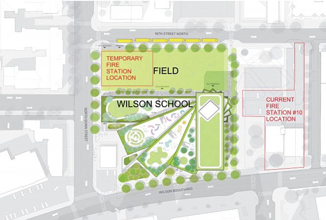 Temporary fire station planned for the Wilson School site.
