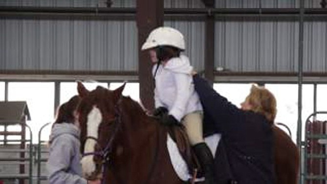 Healing power of horse riding.
