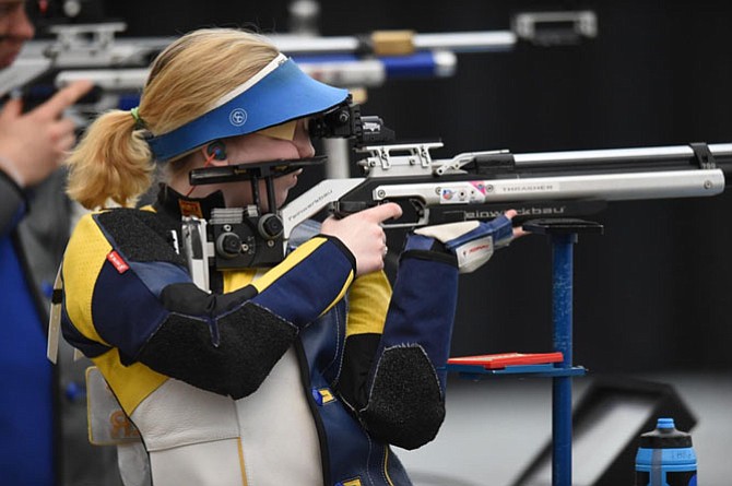 2015 West Springfield High School graduate Ginny Thrasher, now a rising sophomore on the varsity rifle team at West Virginia University, has qualified to represent the United States in the Rio Olympic Games in two firearm events: women’s air rifle and small bore.