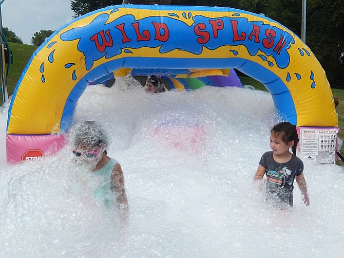 Splashing in bubbles is great fun on a hot, summer’s day.
