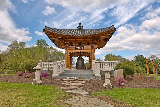 Korean Bell at Meadowlark Garden.

