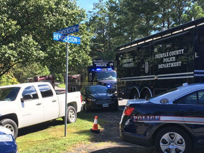 Police respond to a call from a home in the 11900 block of Henderson Court.