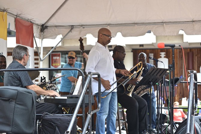 The Mykle Lyons Sextet sounded more like a full jazz orchestra with their big, bold sound.
