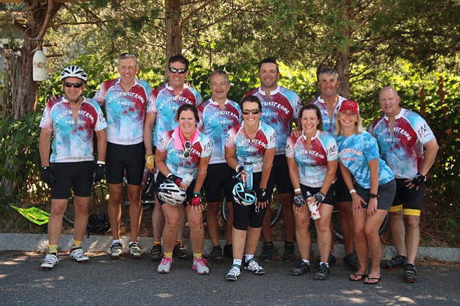 Team KristenStrong: Chantilly resident Paul Meng is third from left in the back row. 
