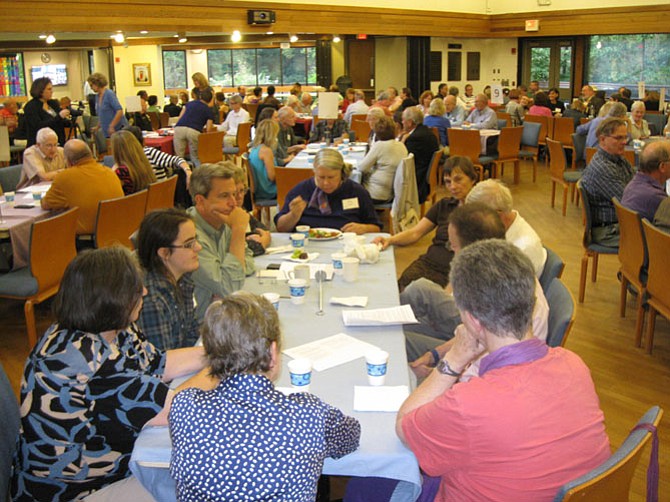 About 150 people attended "Finding Common Ground" -- A Reverse Town Hall to End Gun Violence on Saturday, Sept. 17 at the Unitarian Universalist Congregation of Fairfax in Oakton. 
