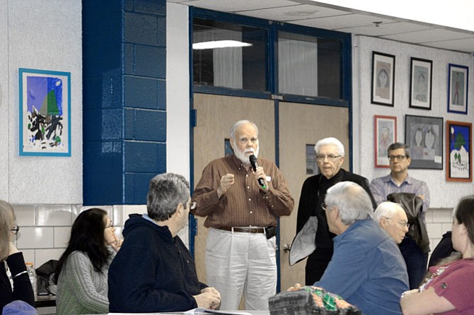 North Springfield community members speak up at a March 2016 Civic Association community informational meeting in March. 

