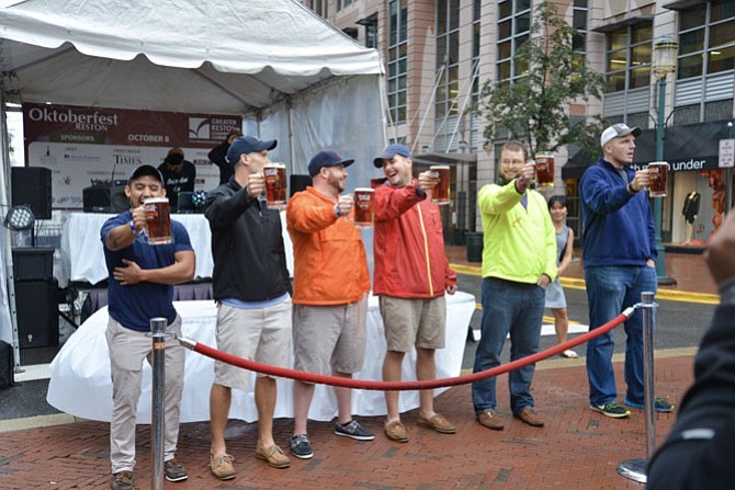 “How Long Can You Hold that Beer Stein Contest” drew plenty of competitors who had to be reminded that the goal was to hold a full stein, not to drink it empty.
