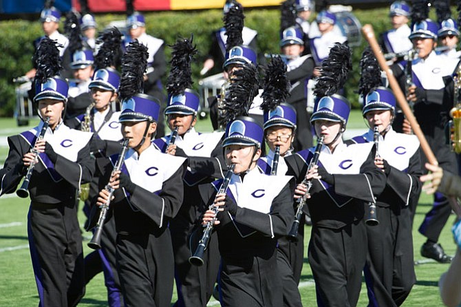 Chantilly High School’s Mighty Marching Chargers marching band competes Saturday, Oct. 15 in the Bands of America Regional Championship at the University of Delaware in Newark, Del. Band members include Seungmin Lee, Daniel Zhao, Sarah Navis, Shari Tian, Kaylin Yang, Glenn Hogan, and Anastasiia Naumova. 

