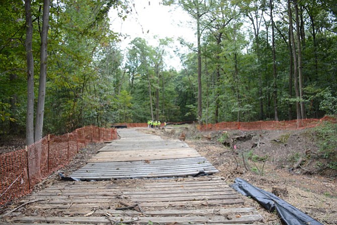 At an update meeting for the Quander stream outfall project on Oct. 13, representatives from WSSI and Fairfax County said everything is still on track for completion by April 2017.