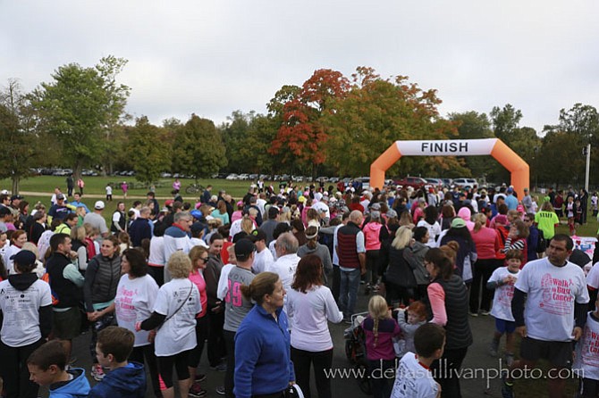 Approximately 500 people participated in Walk to Bust Cancer’s inaugural event on Oct. 16 at Fort Hunt Park to benefit the National Breast Center Foundation. See www.walktobustcancer.org.