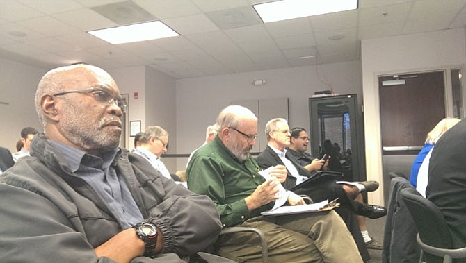 Randy Sayles (left) with Ad Hoc Police Practices Review Commission and subcommittee members John Lovaas, Phil Niedzielski-Eichner and George Becerra said he is very optimistic both the auditor’s office and civilian review panel will be beneficial to the supervisors, police and citizens.
