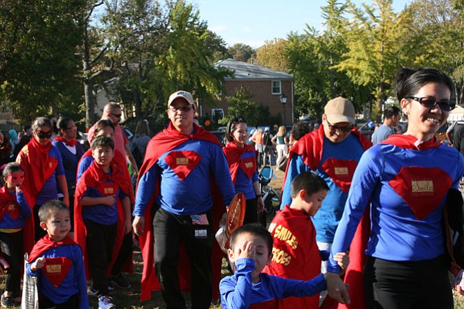 Crowds came to Del Ray to celebrate Halloween.