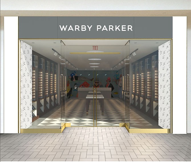 Warby Parker, a popular online eyeglasses retailer, is opening its first brick-and-mortar location in Virginia on Nov. 19 at Tysons Corner Center mall.