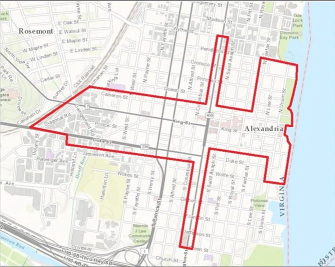 Boundaries for the proposed Business Improvement District