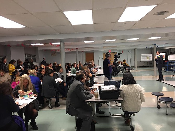 ACPS parents, students, and teachers at a redistricting public forum on Nov. 14.