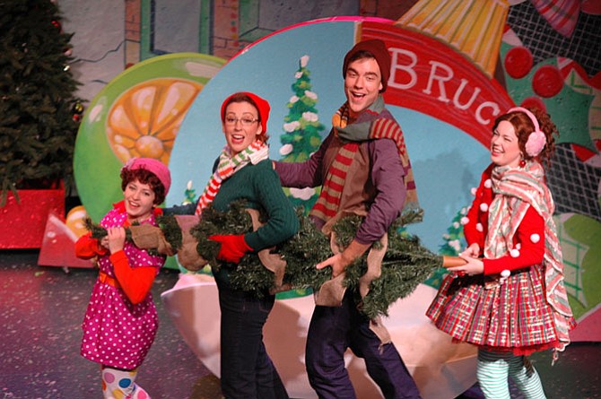  ‘Fancy Nancy’s Splendiferous Christmas’ cast.


