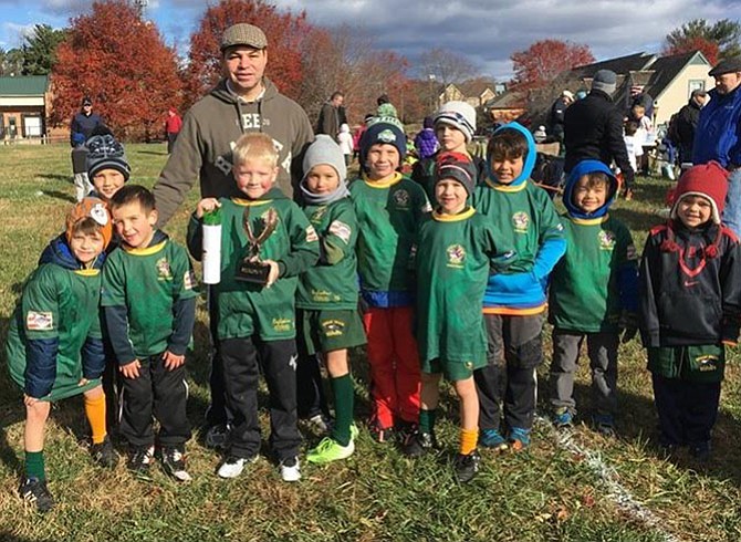 Great Falls U7 winners on a freezing morning.
