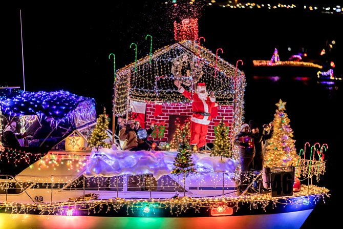 With a theme of “Christmas on the Potomac,” Captain Greg Drentner and crew aboard Stimulus Package captured the Most Animated prize during the 2016 Holiday Boat Parade of Lights Dec. 3 along the Alexandria waterfront.
