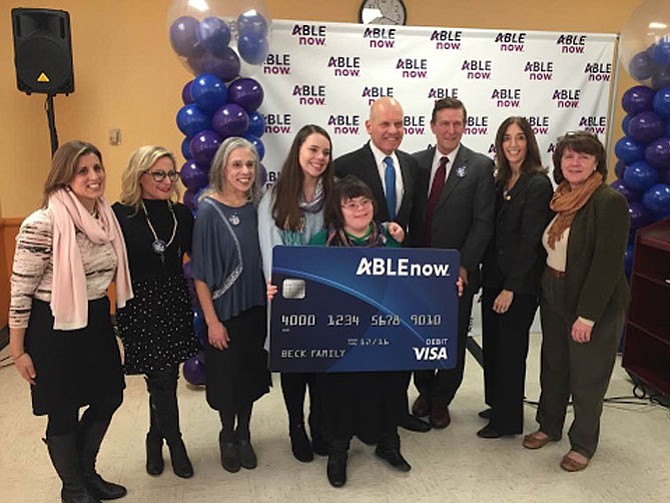 Guests at the press conference commemorating the opening of the first ABLEnow account in Virginia.
