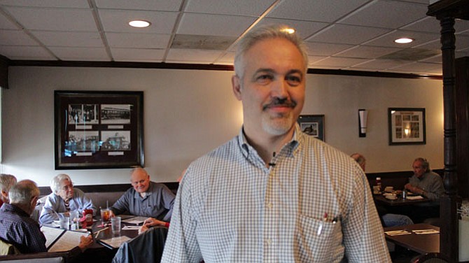 General Manager Peter Kapetanakis worked in the restaurant on Wednesday, Jan. 11, overseeing the operations during the breakfast and lunch service.
