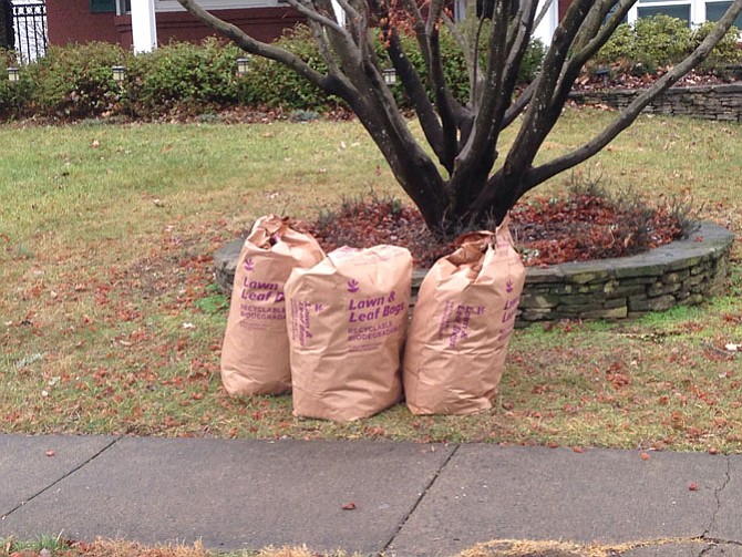 The use of plastic bags to recycle yard waste is being challenged, as earlier this fall, Fairfax County quietly announced in September 2016 that residents should switch to using paper bags instead.