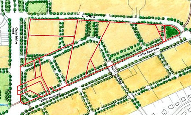 The grid network for Northfax as is currently proposed.
