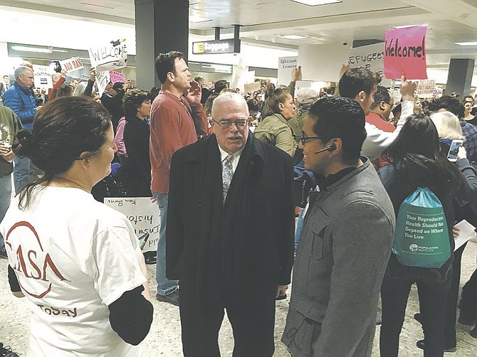Gerry Connolly with CASA organizers, representing an immigrants rights group in Northern Virginia. 

