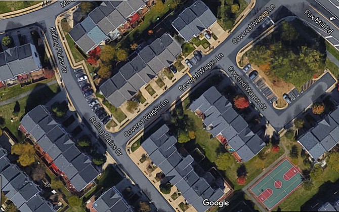 The suburban neighborhood where the scene of the crime occurred is directly off Fox Mill Road in Herndon, outside of town limits. Parking on the streets within the neighborhood is by permit only. Less than 80 steps from the street of the shooting sits the neighborhood’s basketball court, where children often play.

