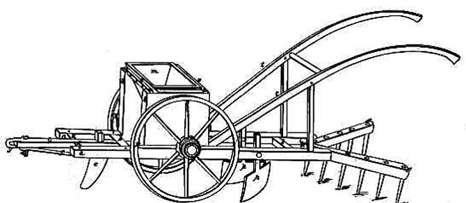 Corn planter invented by Henry Blair