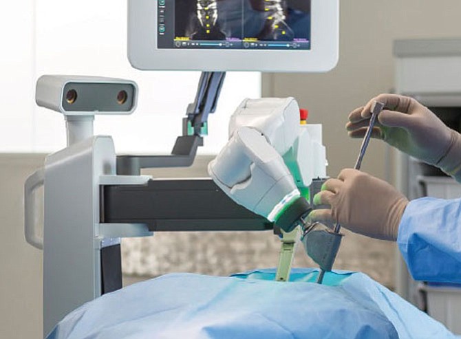 On Feb. 1, members of the spine team at Reston Hospital Center performed the first case using the Mazor X™ system.
