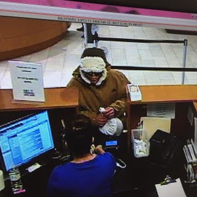 Bank robbery suspect