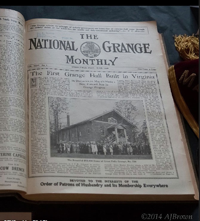 The Beautiful $12,000 Home of the Great Falls Grange, No. 738 in the article “The First Grange Hall Built in Virginia: Its Dedication on May 4th Marks a New Forward Step in Grange Progress” (The National Grange Monthly, Vol xxvi, No. 6, Springfield, Mass. June 1929, Page 1.)
