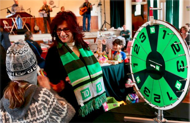 TD Bank set up a Kid’s Zone full of games and toys.