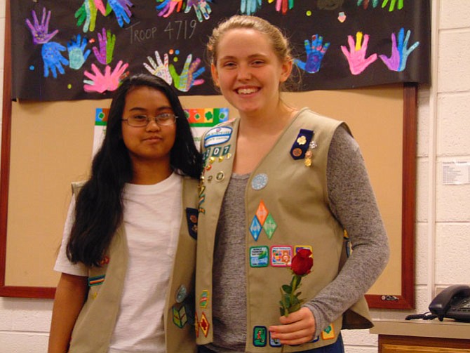 Nicole Conord received the Silver Trefoil, and Brittany Shelley received the Gold Award.