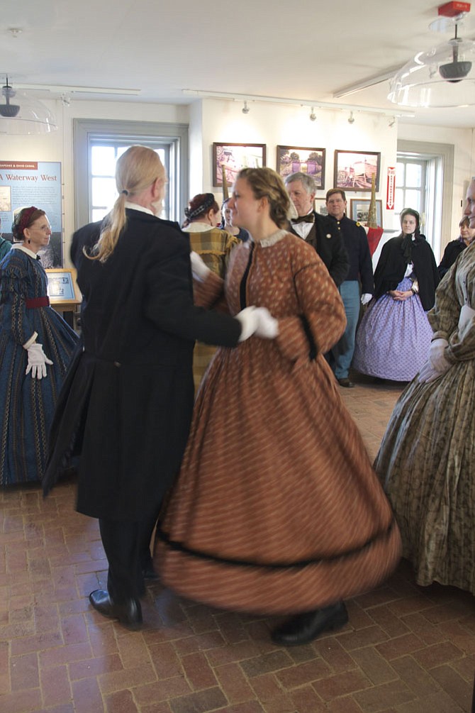The Victorian Dance Ensemble perform at the at Great Falls Tavern Visitor Center on Sunday, Feb. 26. The Chesapeake & Ohio Canal National Historical Park hosted Dr. Larry Keener Farley and his 19th-century dance ensemble for an afternoon of Civil War-era dance. 