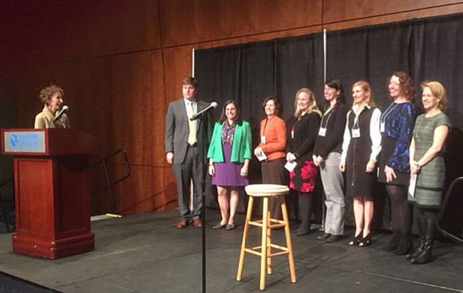 MPA’s Executive Director Lori Carbonneau (far right) accepted the Dominion ArtStar Award on behalf of MPA.